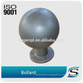 Outdoor painted casting round bollards